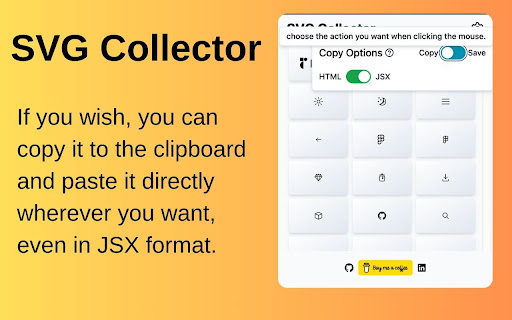 SVG Collector from Chrome web store to be run with OffiDocs Chromium online SVG Collector from Chrome web store to be run with OffiDocs Chromium online