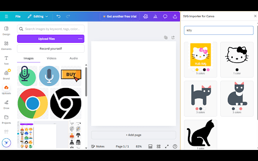 SVG Importer for Canva  from Chrome web store to be run with OffiDocs Chromium online