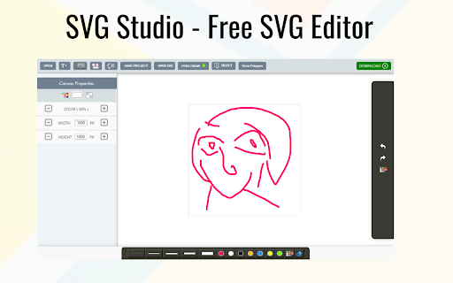 SVG Studio Free SVG Editor  from Chrome web store to be run with OffiDocs Chromium online