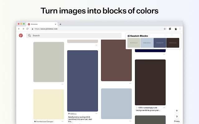 Swatch Blocks  from Chrome web store to be run with OffiDocs Chromium online