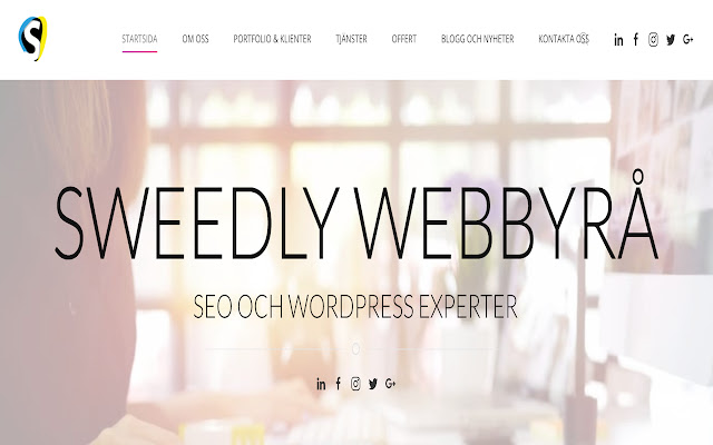 Sweedly Webbyrå  from Chrome web store to be run with OffiDocs Chromium online