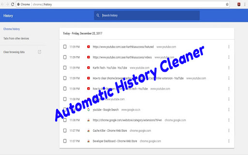 sweep your cookies and history  from Chrome web store to be run with OffiDocs Chromium online