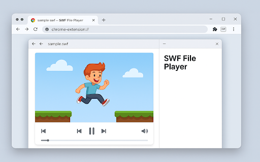 SWF File Player for Google Chrome (Lite)  from Chrome web store to be run with OffiDocs Chromium online
