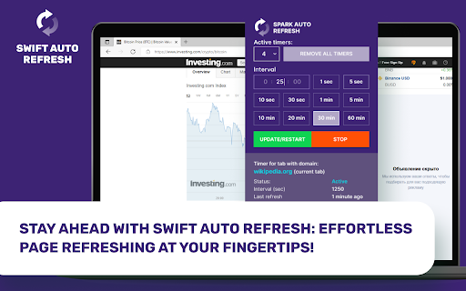 Swift Auto Refresh  from Chrome web store to be run with OffiDocs Chromium online