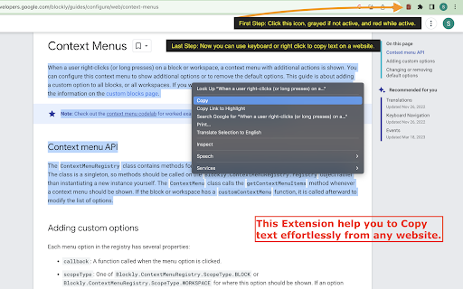 Swift Copy Snap  from Chrome web store to be run with OffiDocs Chromium online