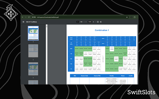 SwiftSlots  from Chrome web store to be run with OffiDocs Chromium online