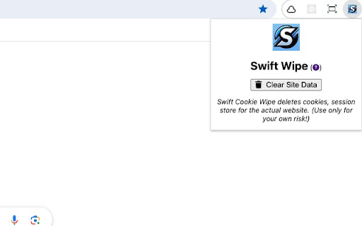 SwiftWipe  from Chrome web store to be run with OffiDocs Chromium online