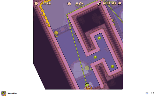 Swindler Game Swing and spin to reach the treasure!  from Chrome web store to be run with OffiDocs Chromium online