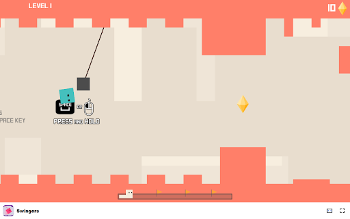 Swingers Game Swing through levels and reach the finish line!  from Chrome web store to be run with OffiDocs Chromium online