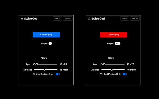 Swipe God  from Chrome web store to be run with OffiDocs Chromium online