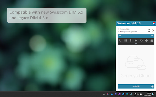 Swisscom DIM 5  from Chrome web store to be run with OffiDocs Chromium online