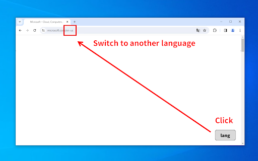 Switching between en us and another language  from Chrome web store to be run with OffiDocs Chromium online