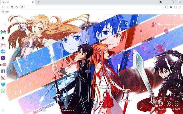 سيتم تشغيل Sword Art Online 2022 Wallpapers HD من متجر Chrome الإلكتروني مع OffiDocs Chromium عبر الإنترنت