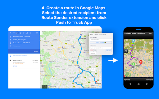 Sygic Truck Route Sender  from Chrome web store to be run with OffiDocs Chromium online