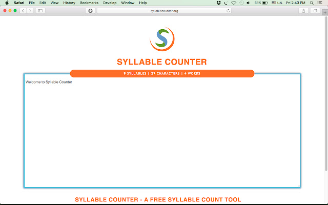 Le compteur de syllabes de la boutique en ligne Chrome doit être exécuté avec OffiDocs Chromium en ligne
