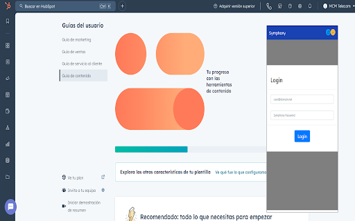Symphony for Hubspot  from Chrome web store to be run with OffiDocs Chromium online