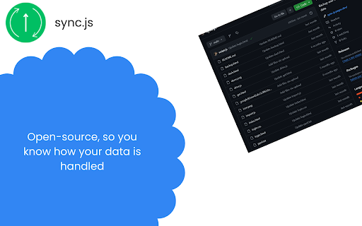 sync.js  from Chrome web store to be run with OffiDocs Chromium online