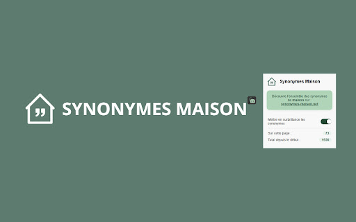 Synonymes Maison  from Chrome web store to be run with OffiDocs Chromium online