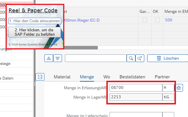 Syntax: ReelPaper Code Scanner  from Chrome web store to be run with OffiDocs Chromium online