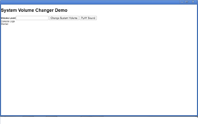 System Volume Changer Demo  from Chrome web store to be run with OffiDocs Chromium online