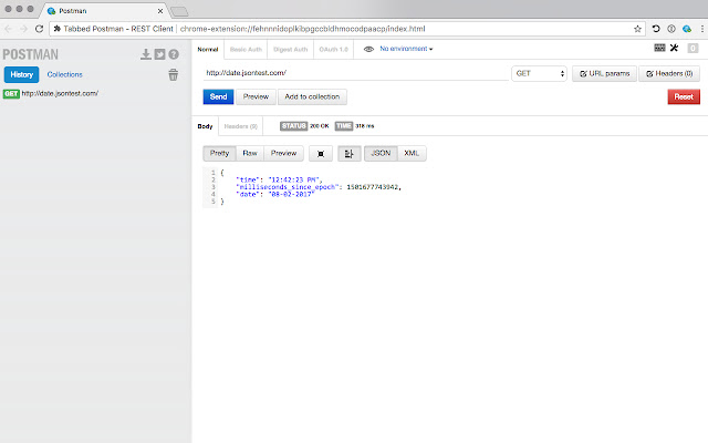 Tabbed Postman REST Client  from Chrome web store to be run with OffiDocs Chromium online