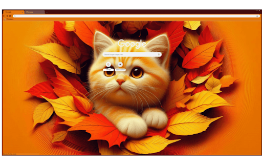 Tabby Falling in Leaves  from Chrome web store to be run with OffiDocs Chromium online
