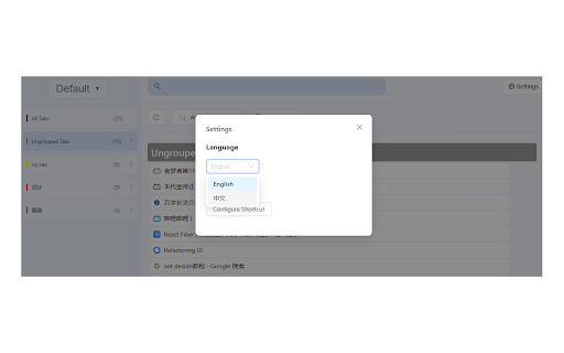 Tab Filter  from Chrome web store to be run with OffiDocs Chromium online