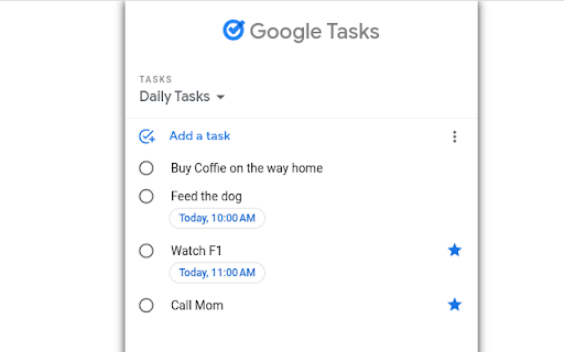 Tab for Google Tasks  from Chrome web store to be run with OffiDocs Chromium online Tab for Google Tasks  from Chrome web store to be run with OffiDocs Chromium online