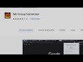 Generator grup kart ze sklepu internetowego Chrome do uruchomienia z OffiDocs Chromium online