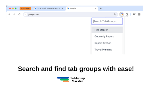 Tab Group Maestro  from Chrome web store to be run with OffiDocs Chromium online
