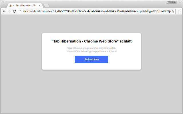 Tab Hibernation  from Chrome web store to be run with OffiDocs Chromium online