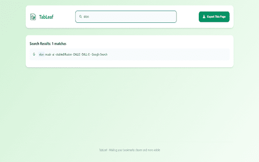 TabLeaf  from Chrome web store to be run with OffiDocs Chromium online