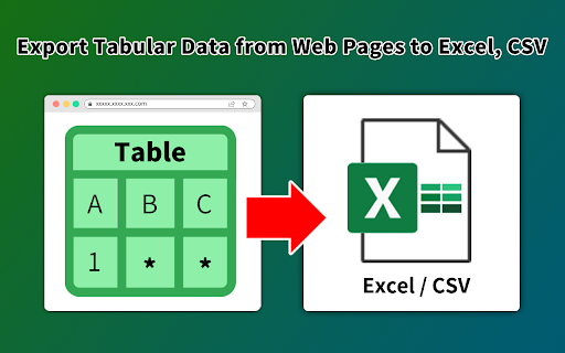 Table Capture Tabular Data to Spreadsheet  from Chrome web store to be run with OffiDocs Chromium online