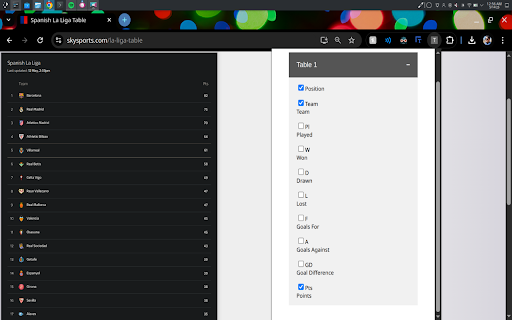 Table Customizer  from Chrome web store to be run with OffiDocs Chromium online