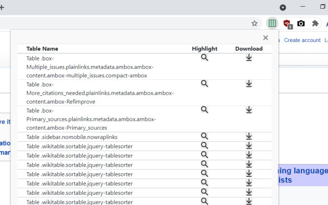 Descarga de tablas desde la tienda web de Chrome para ejecutarse con OffiDocs Chromium en línea