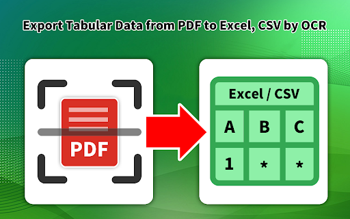 Table OCR Extract Table Data from PDF/img  from Chrome web store to be run with OffiDocs Chromium online