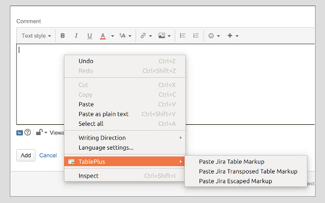 TablePlus  from Chrome web store to be run with OffiDocs Chromium online