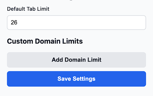 Tab Limit Extension  from Chrome web store to be run with OffiDocs Chromium online