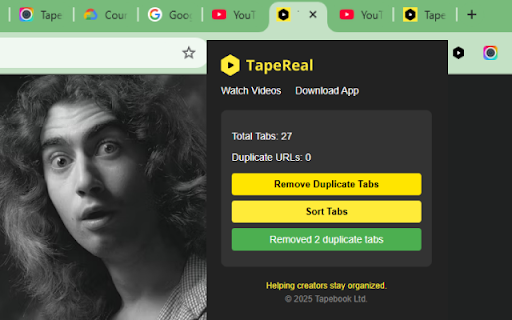 Tab Manager for Creators  from Chrome web store to be run with OffiDocs Chromium online