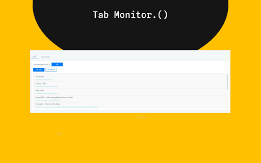 Tab Monitor  from Chrome web store to be run with OffiDocs Chromium online