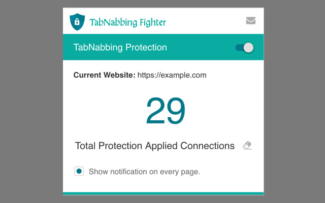 Tabnabbing Fighter:Phishing Attack Protection  from Chrome web store to be run with OffiDocs Chromium online