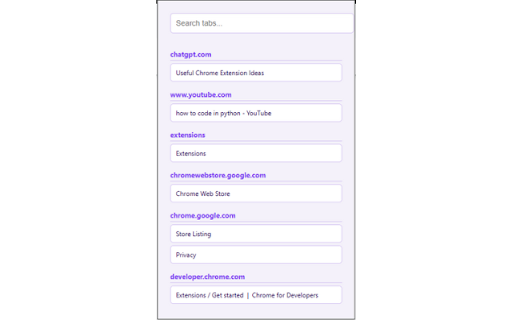 TabPilot Tab Manager  from Chrome web store to be run with OffiDocs Chromium online