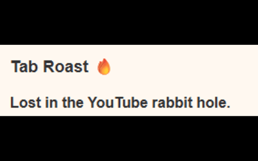 Tab Roast  from Chrome web store to be run with OffiDocs Chromium online