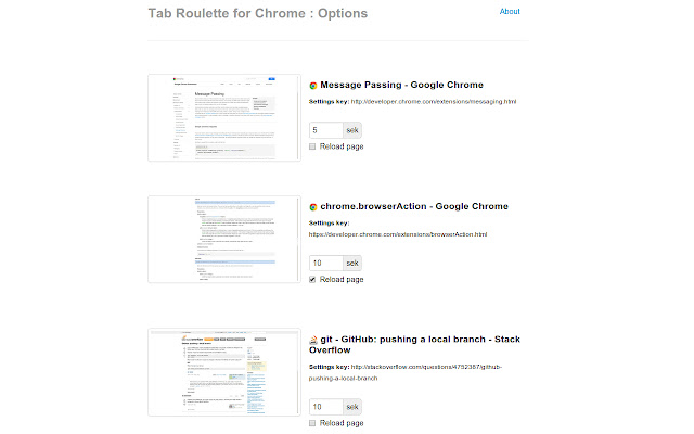 Tab Roulette  from Chrome web store to be run with OffiDocs Chromium online