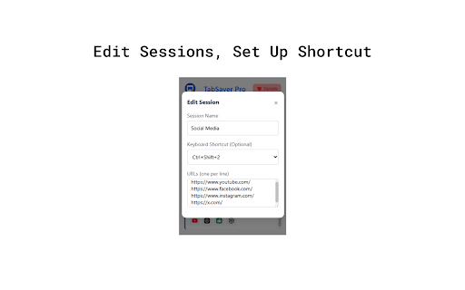 TabSaver Pro  from Chrome web store to be run with OffiDocs Chromium online
