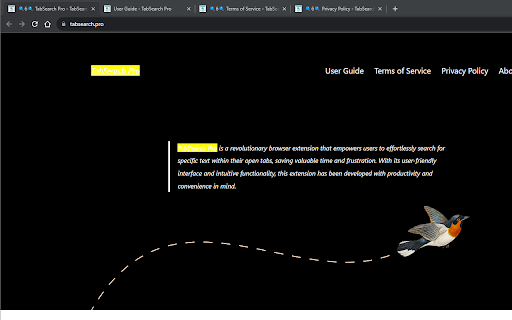 Tab Search Pro  from Chrome web store to be run with OffiDocs Chromium online