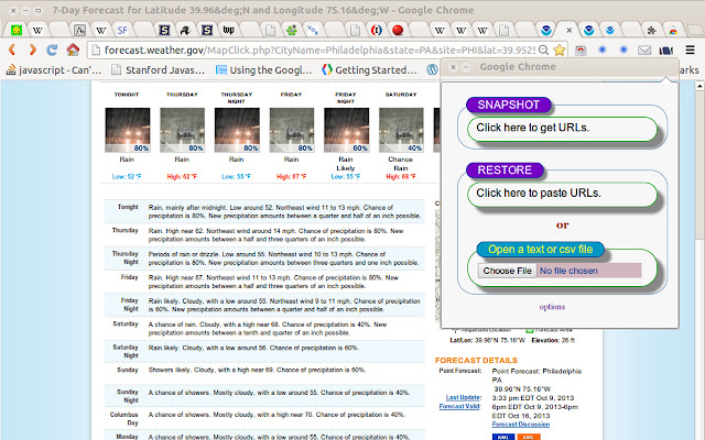 Tab Snap  from Chrome web store to be run with OffiDocs Chromium online