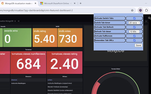 Tabs Refresh Switch  from Chrome web store to be run with OffiDocs Chromium online