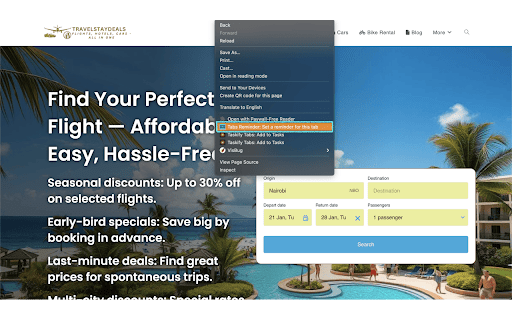 Tabs Reminder  from Chrome web store to be run with OffiDocs Chromium online