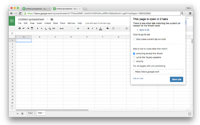 TabStopper  from Chrome web store to be run with OffiDocs Chromium online
